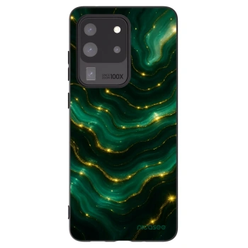 Picasee Samsung Galaxy S20 Ultra 5G G988F Hülle - Schwarzes Silikon - Emerald
