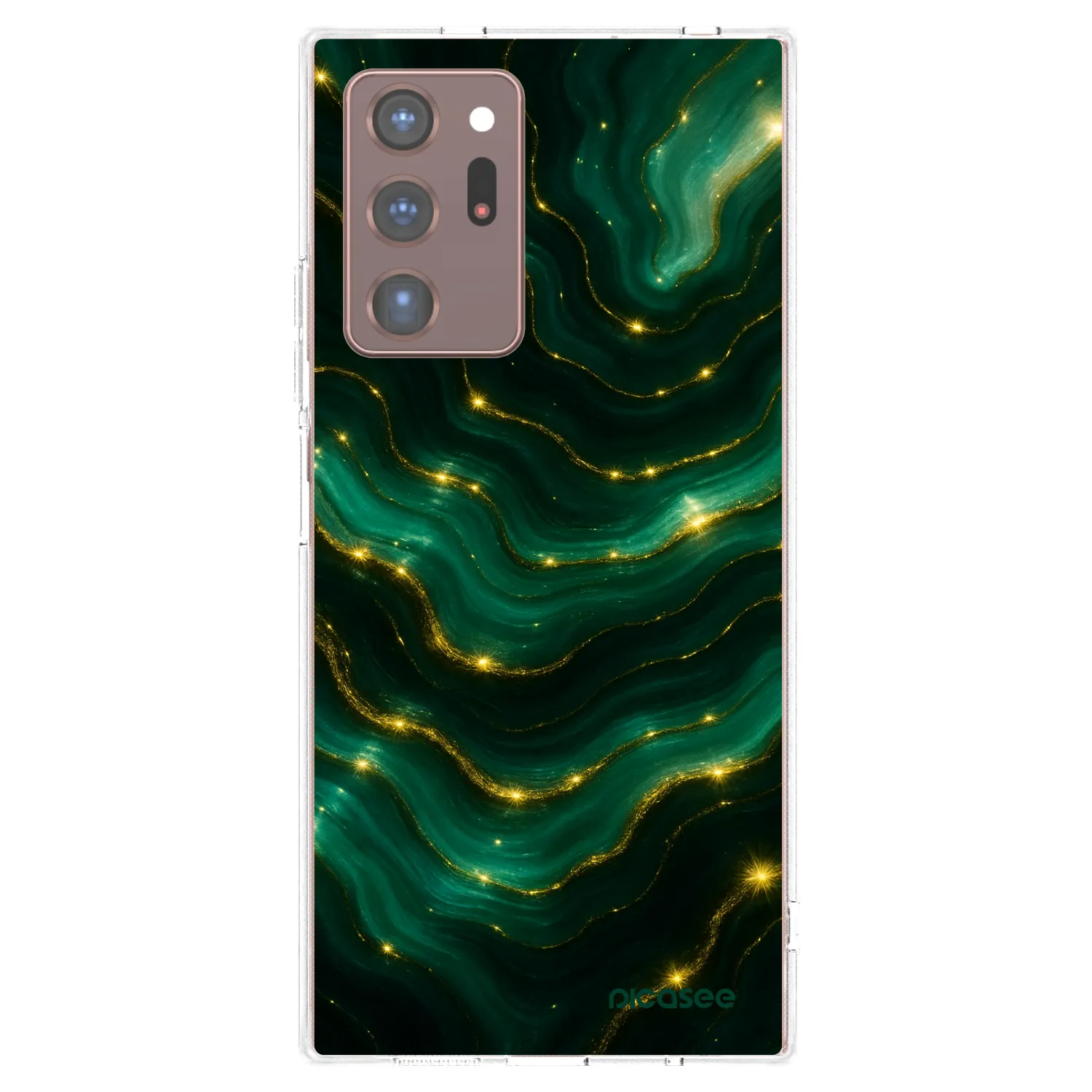 Picasee Samsung Galaxy Note 20 Ultra Hülle - Transparentes Silikon - Emerald