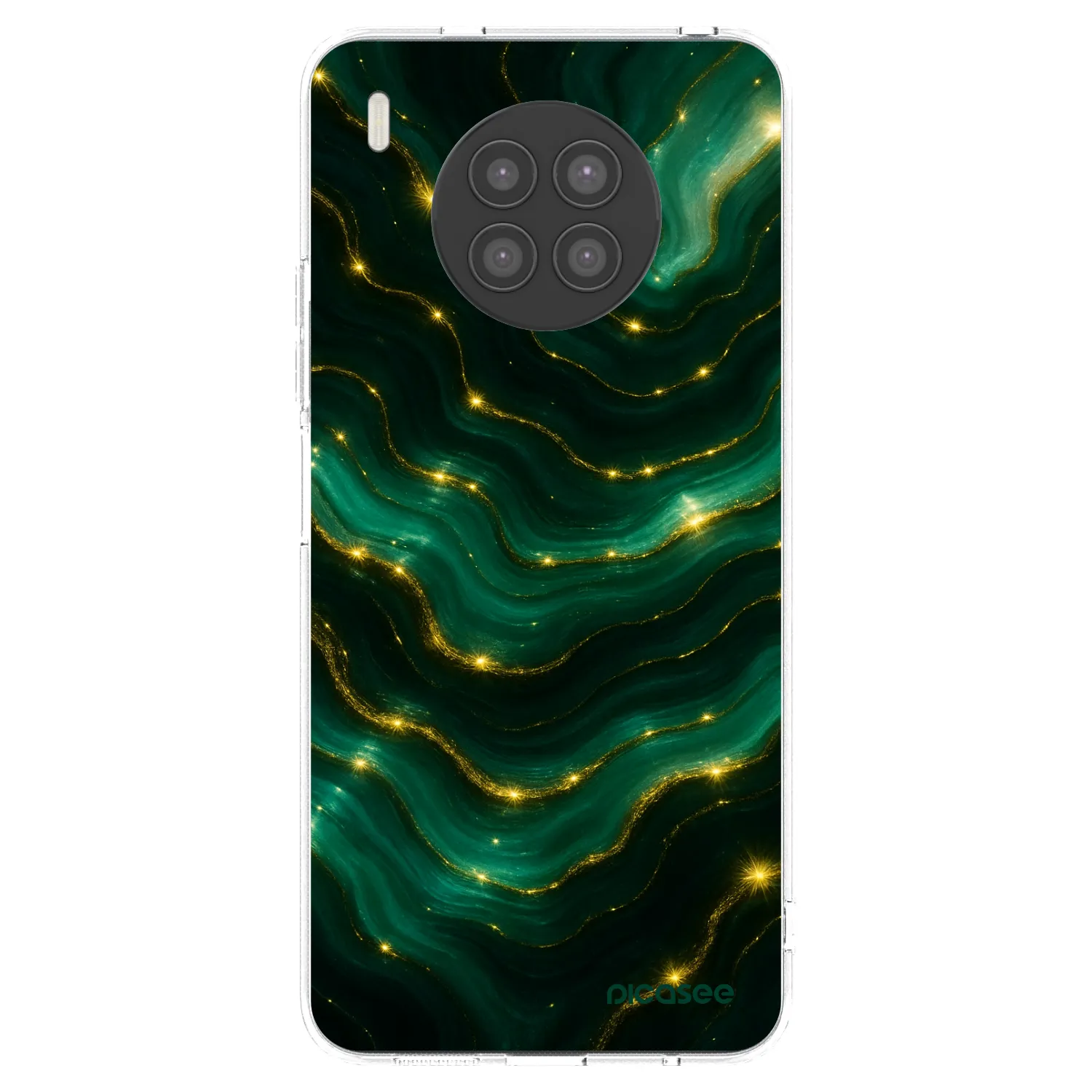 Picasee Huawei Nova 8i Hülle - Transparentes Silikon - Emerald