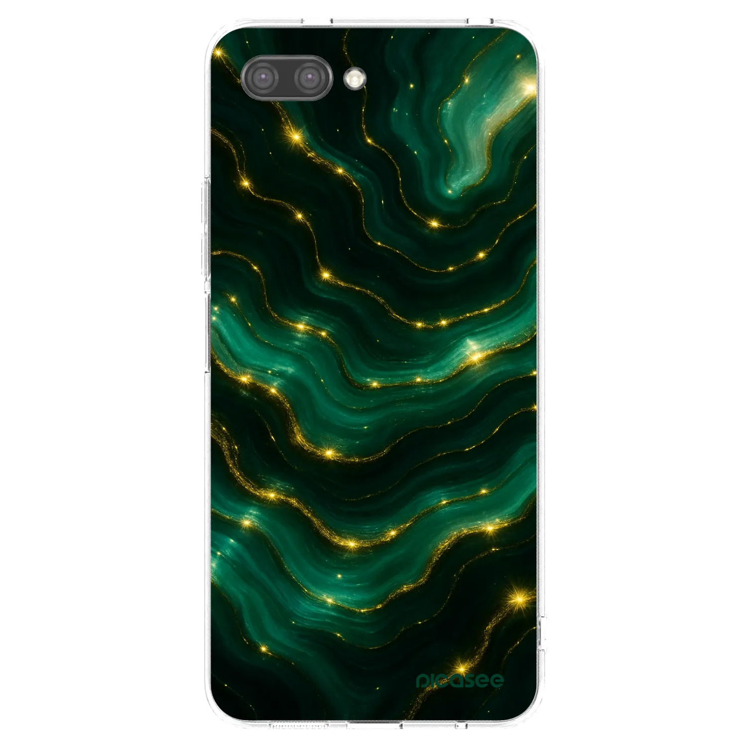 Picasee Honor 10 Hülle - Transparentes Silikon - Emerald
