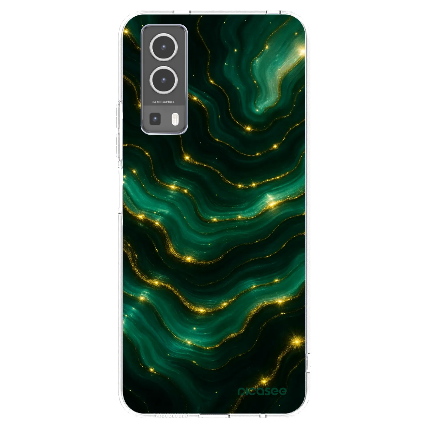 Picasee Vivo Y72 5G Hülle - Transparentes Silikon - Emerald