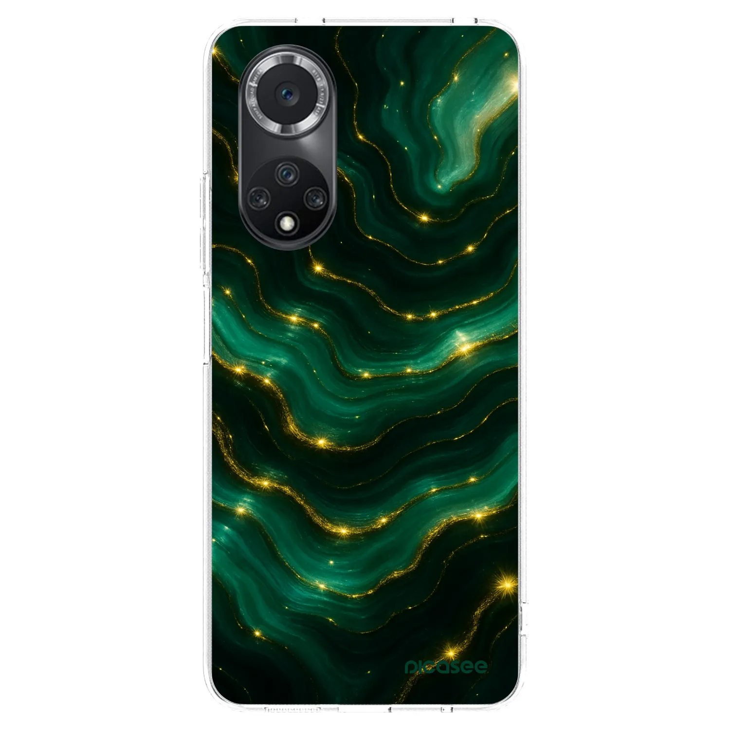 Picasee Huawei Nova 9 SE Hülle - Transparentes Silikon - Emerald