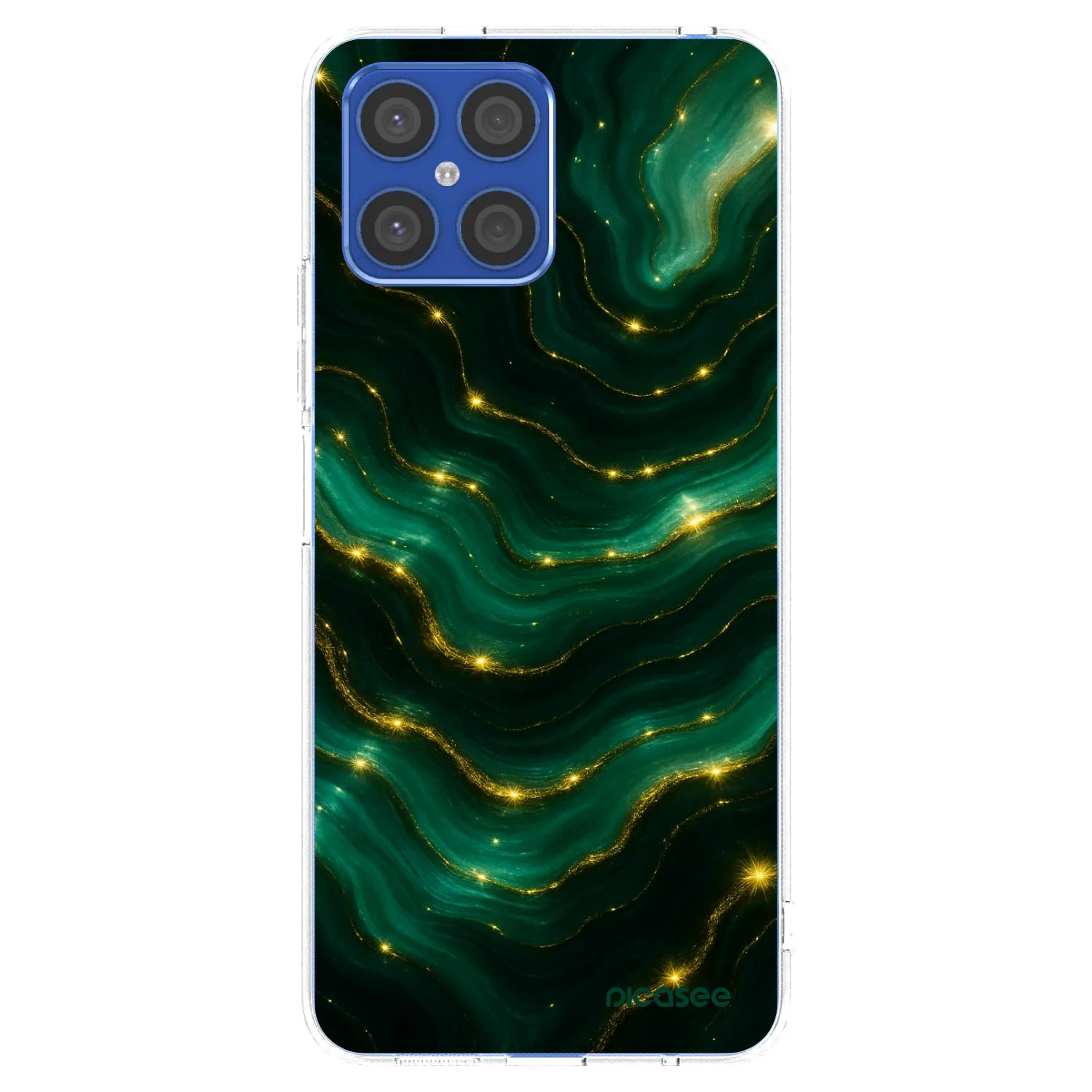 Picasee Honor X8 4G Hülle - Transparentes Silikon - Emerald