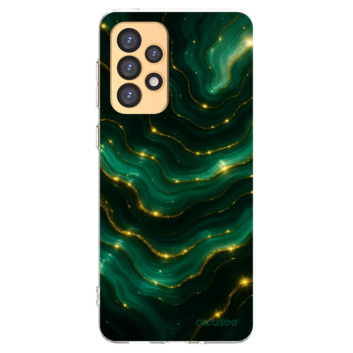 Picasee Samsung Galaxy A33 5G A336 Hülle - Transparentes Silikon - Emerald