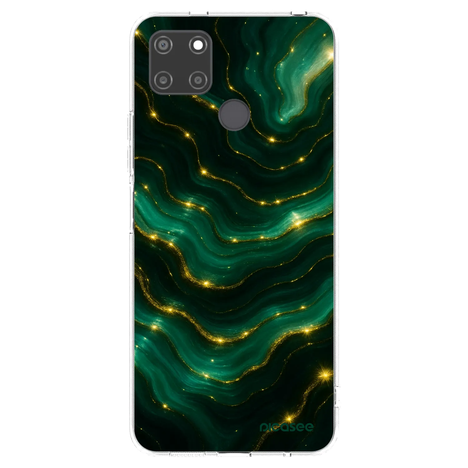 Picasee Realme C21Y Hülle - Transparentes Silikon - Emerald