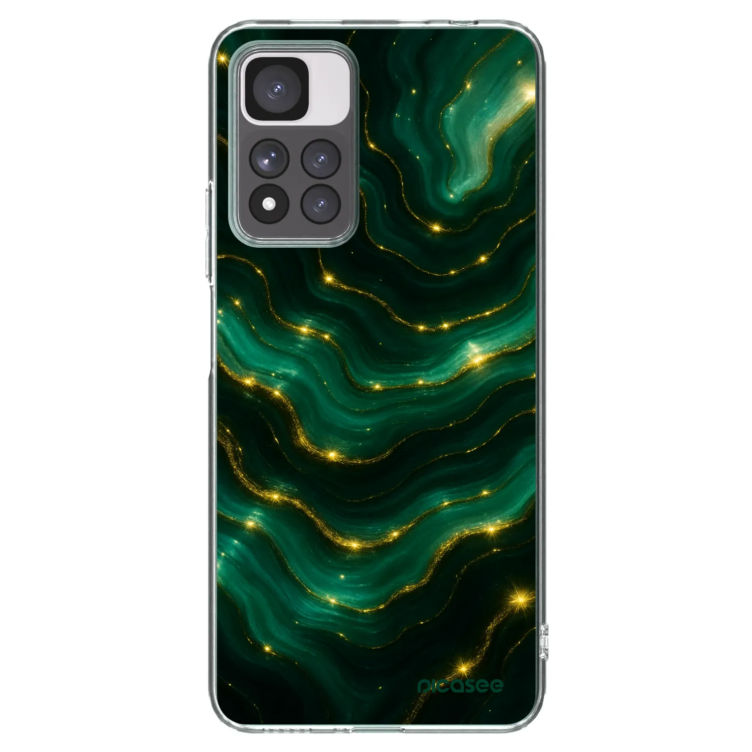 Picasee Xiaomi Redmi Note 11 Pro+ 5G Hülle - Transparentes Silikon - Emerald