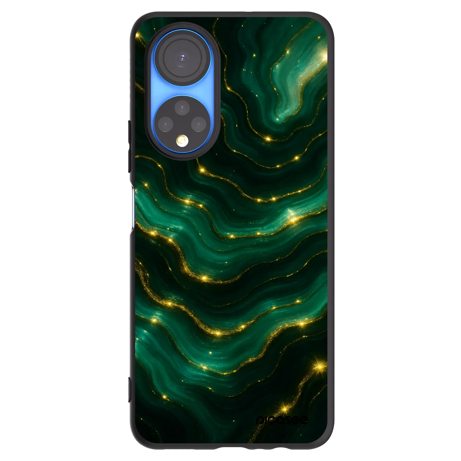 Picasee Honor X7 Hülle - Schwarzes Silikon - Emerald