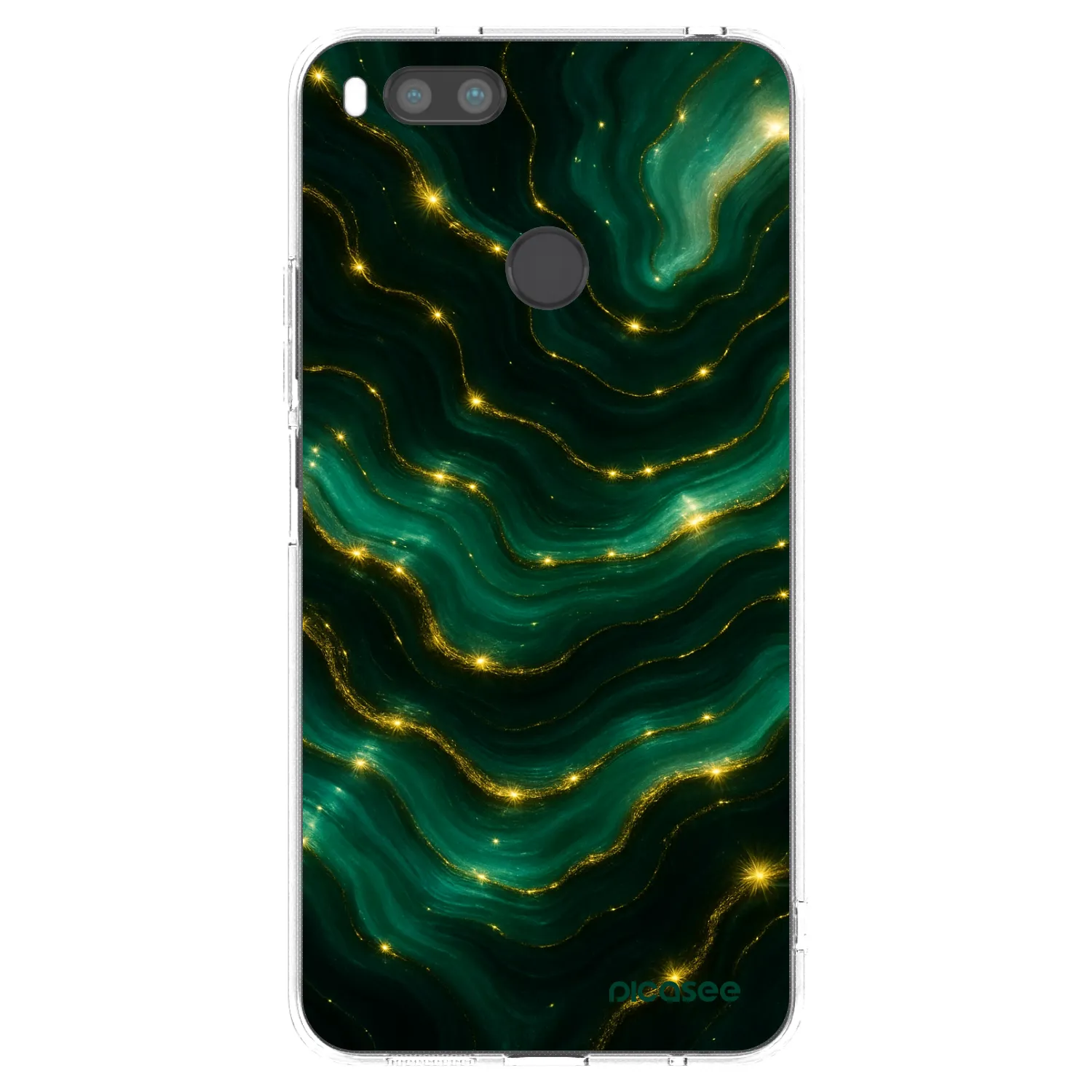 Picasee Xiaomi Redmi A1 Hülle - Transparentes Silikon - Emerald