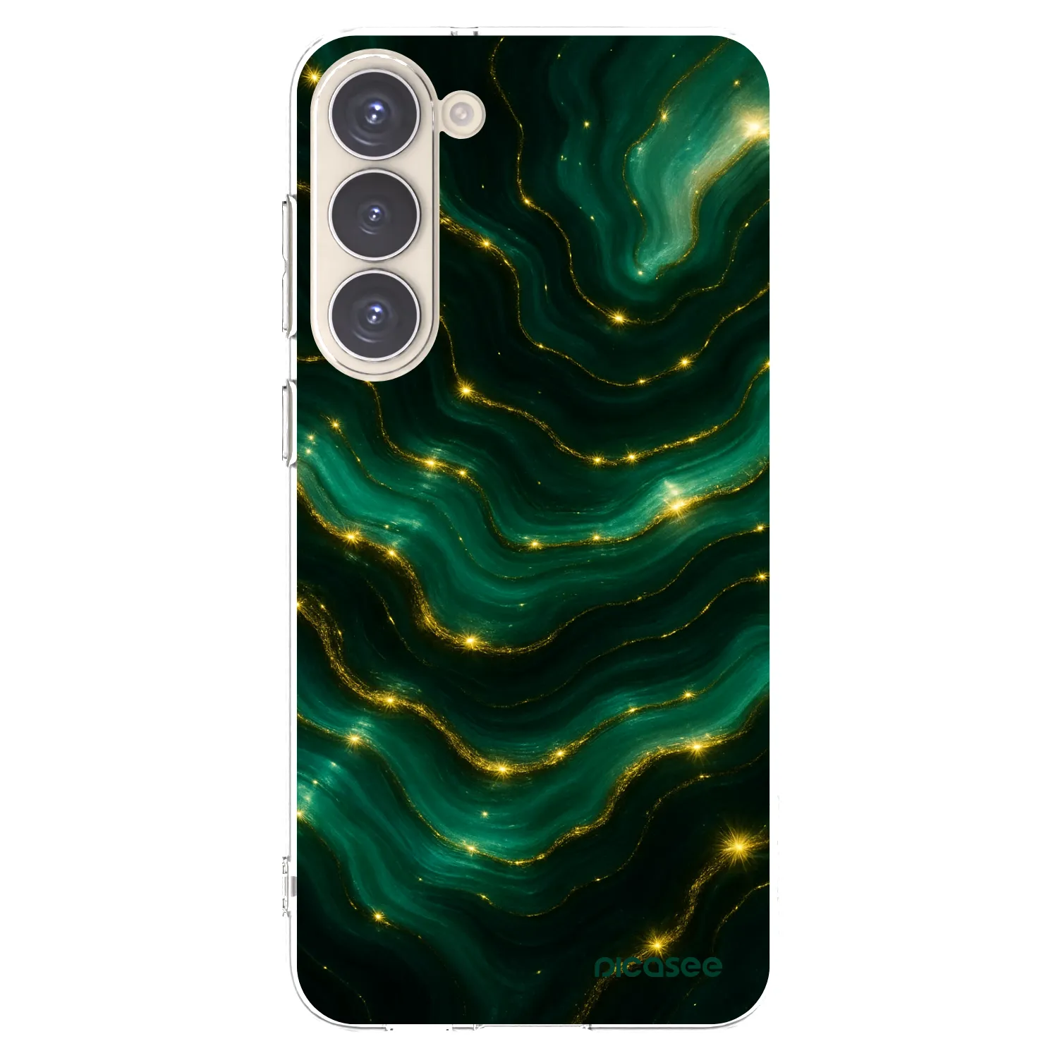 Picasee Samsung Galaxy S23+ 5G Hülle - Transparentes Silikon - Emerald