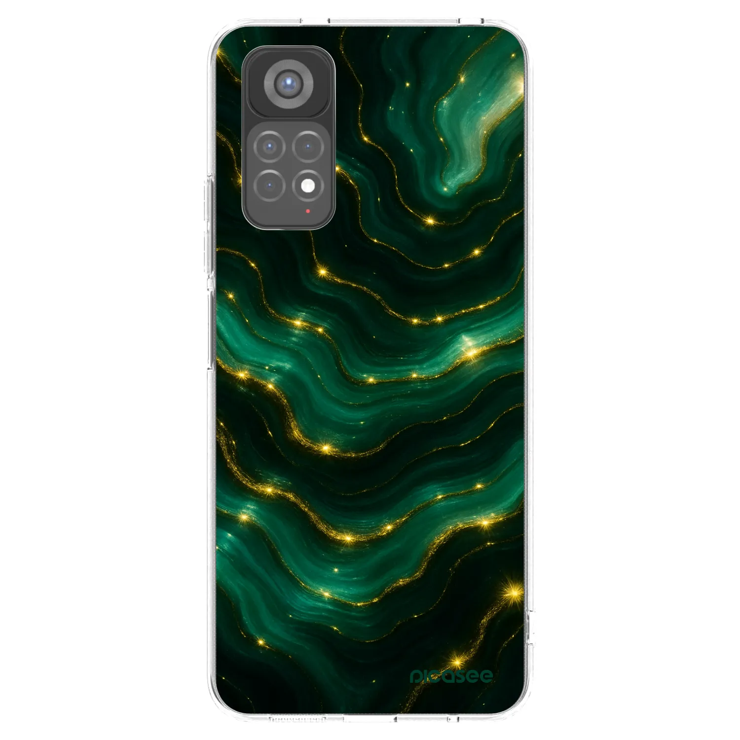 Picasee Xiaomi Redmi Note 11S 5G Hülle - Transparentes Silikon - Emerald