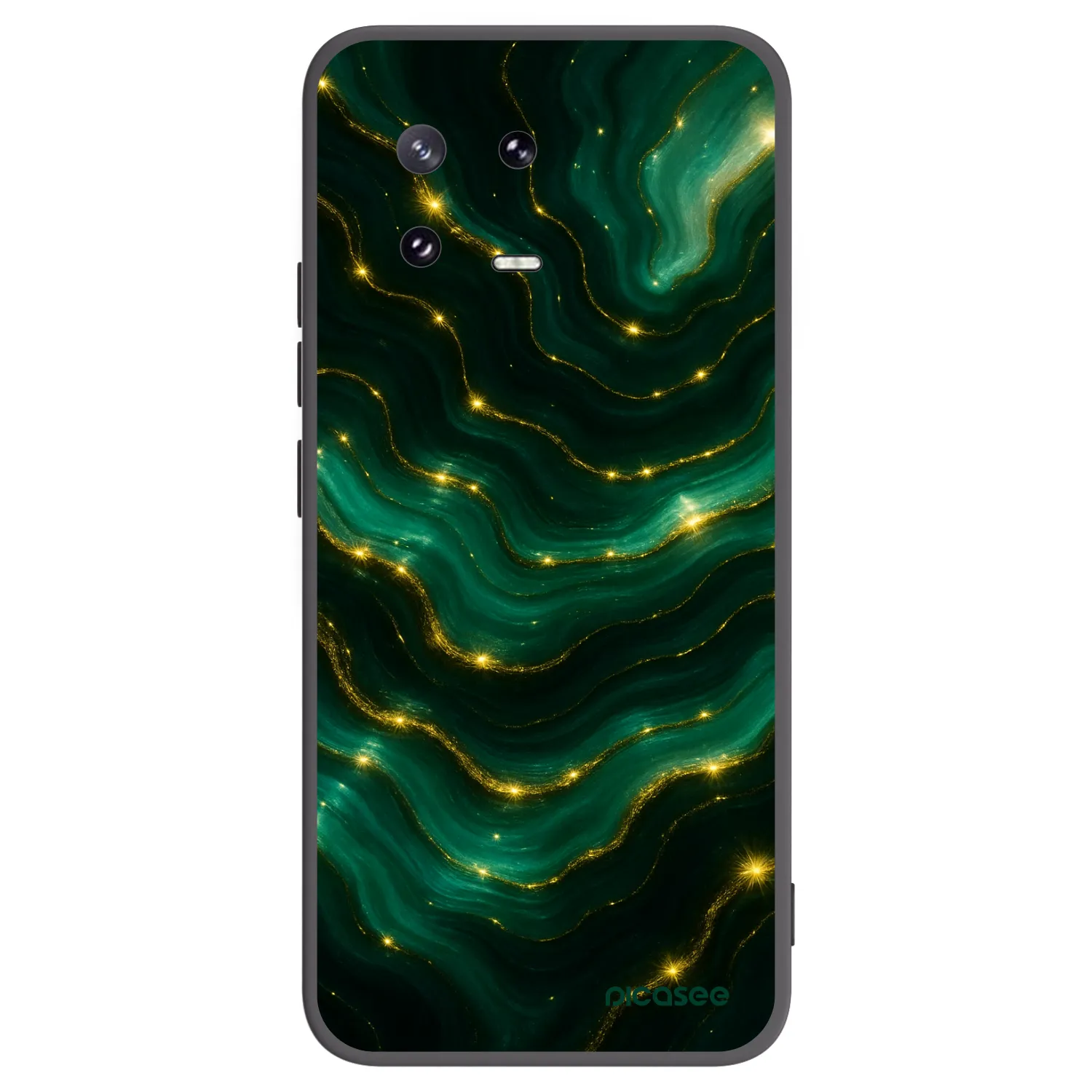 Picasee Xiaomi 13 Pro Hülle - Schwarzes Silikon - Emerald