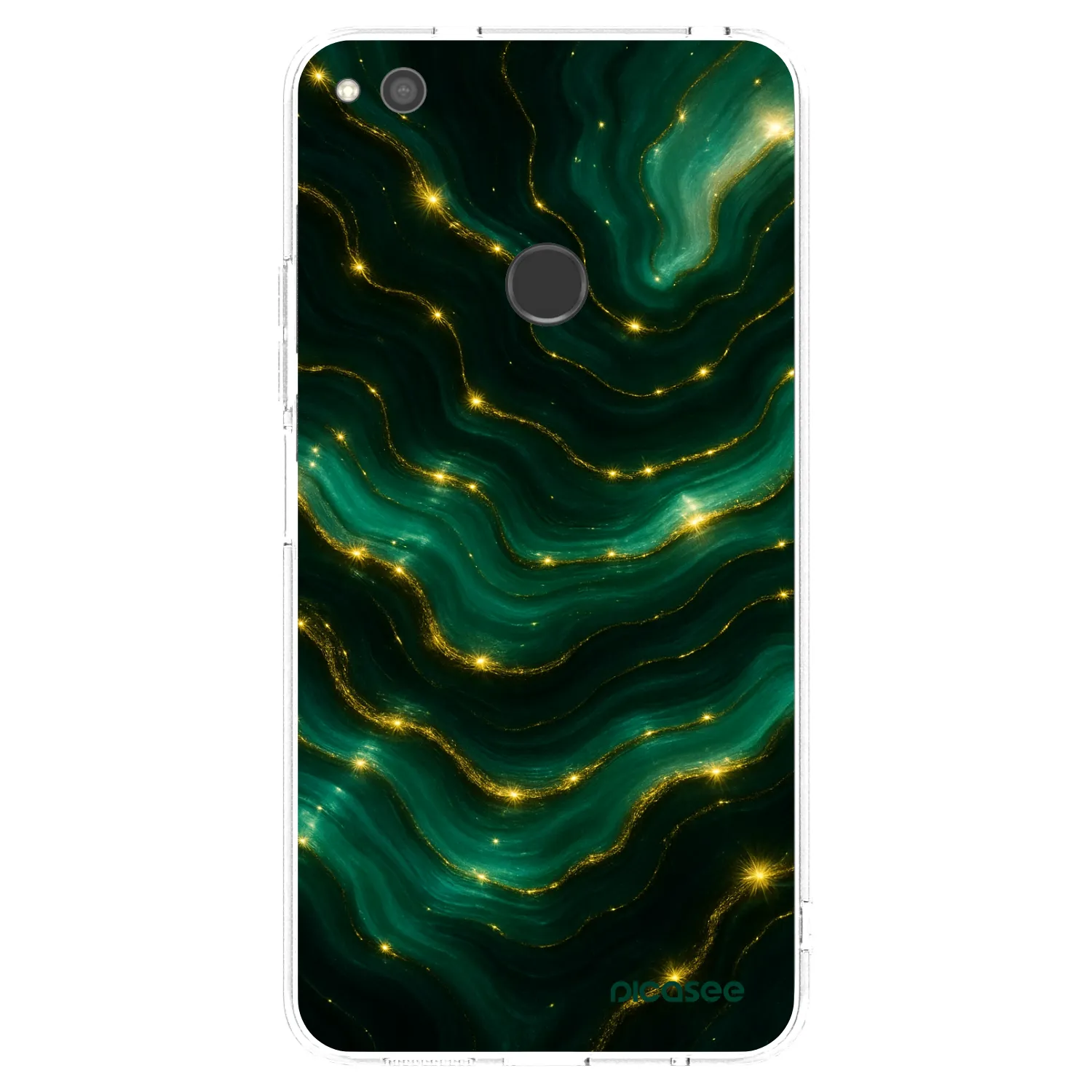 Picasee Huawei P9 Lite 2017 Hülle - Transparentes Silikon - Emerald