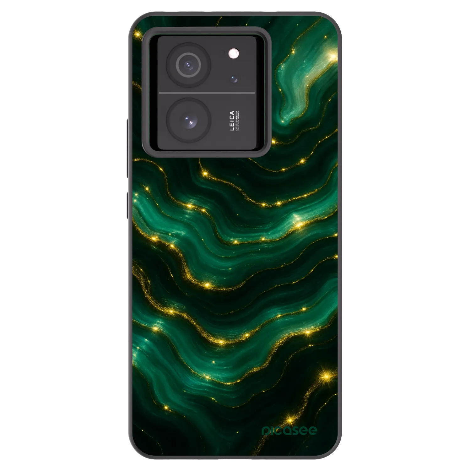 Picasee Xiaomi 13T Hülle - Schwarzes Silikon - Emerald