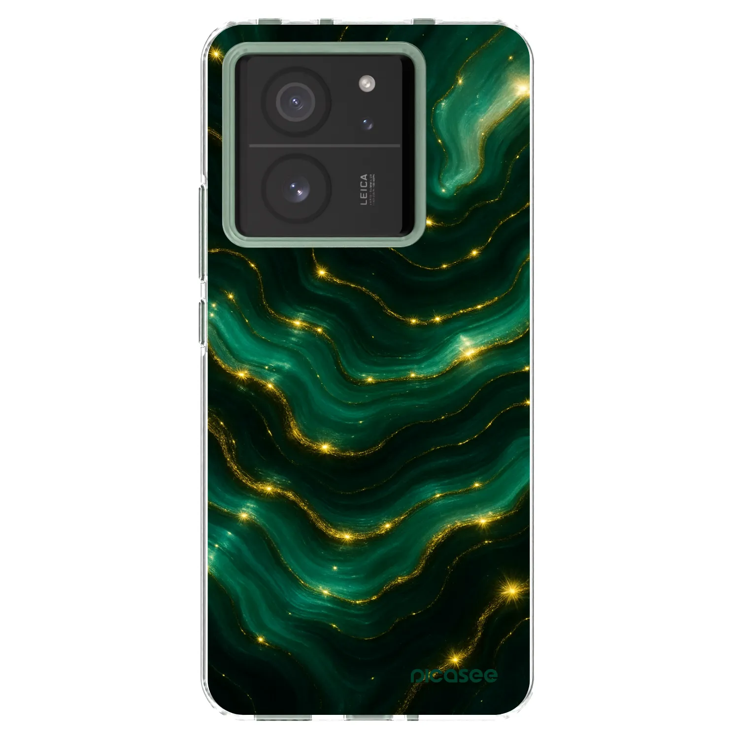 Picasee Xiaomi 13T Hülle - Transparentes Silikon - Emerald
