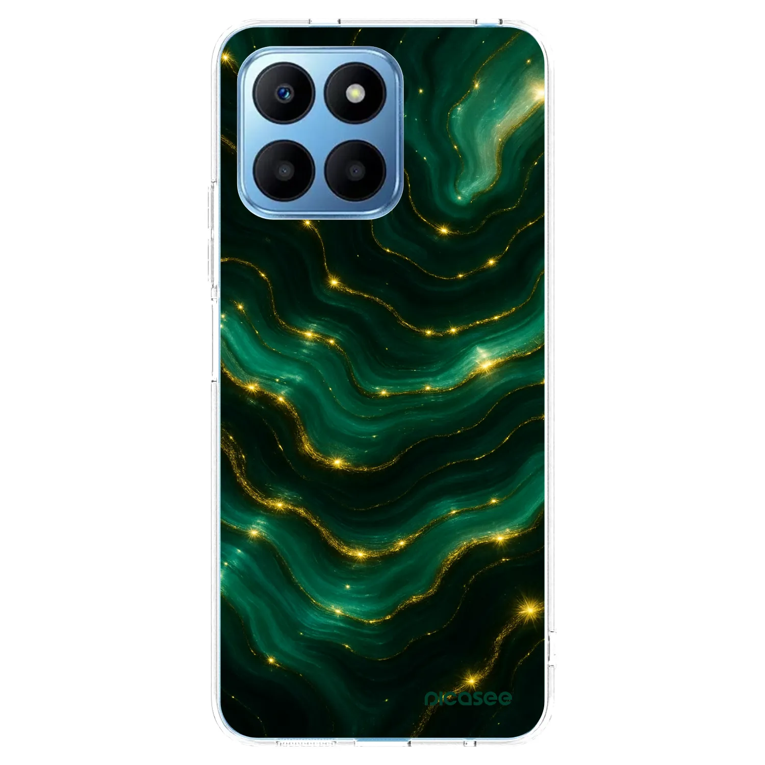 Picasee Honor 70 Lite Hülle - Transparentes Silikon - Emerald