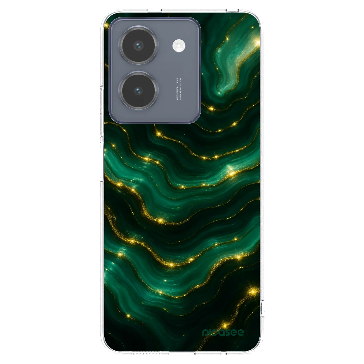 Picasee Vivo Y36 4G Hülle - Transparentes Silikon - Emerald