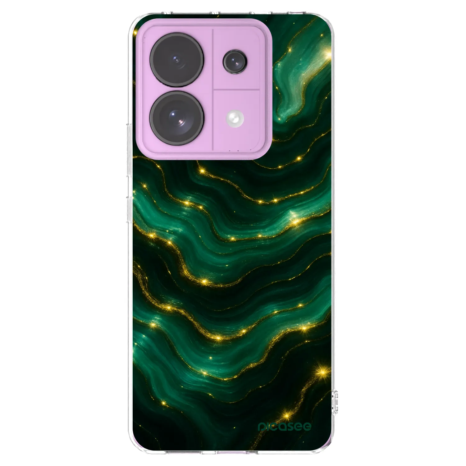 Picasee Xiaomi Redmi Note 13 Pro 5G Hülle - Transparentes Silikon - Emerald