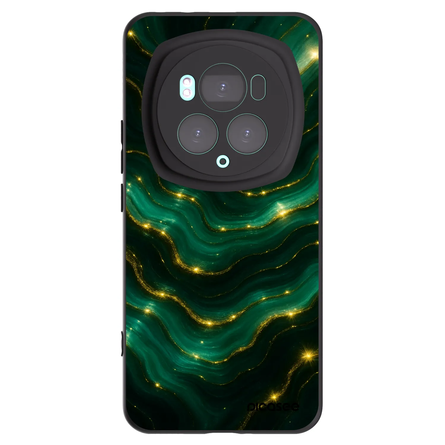 Picasee Honor Magic6 Pro Hülle - Schwarzes Silikon - Emerald