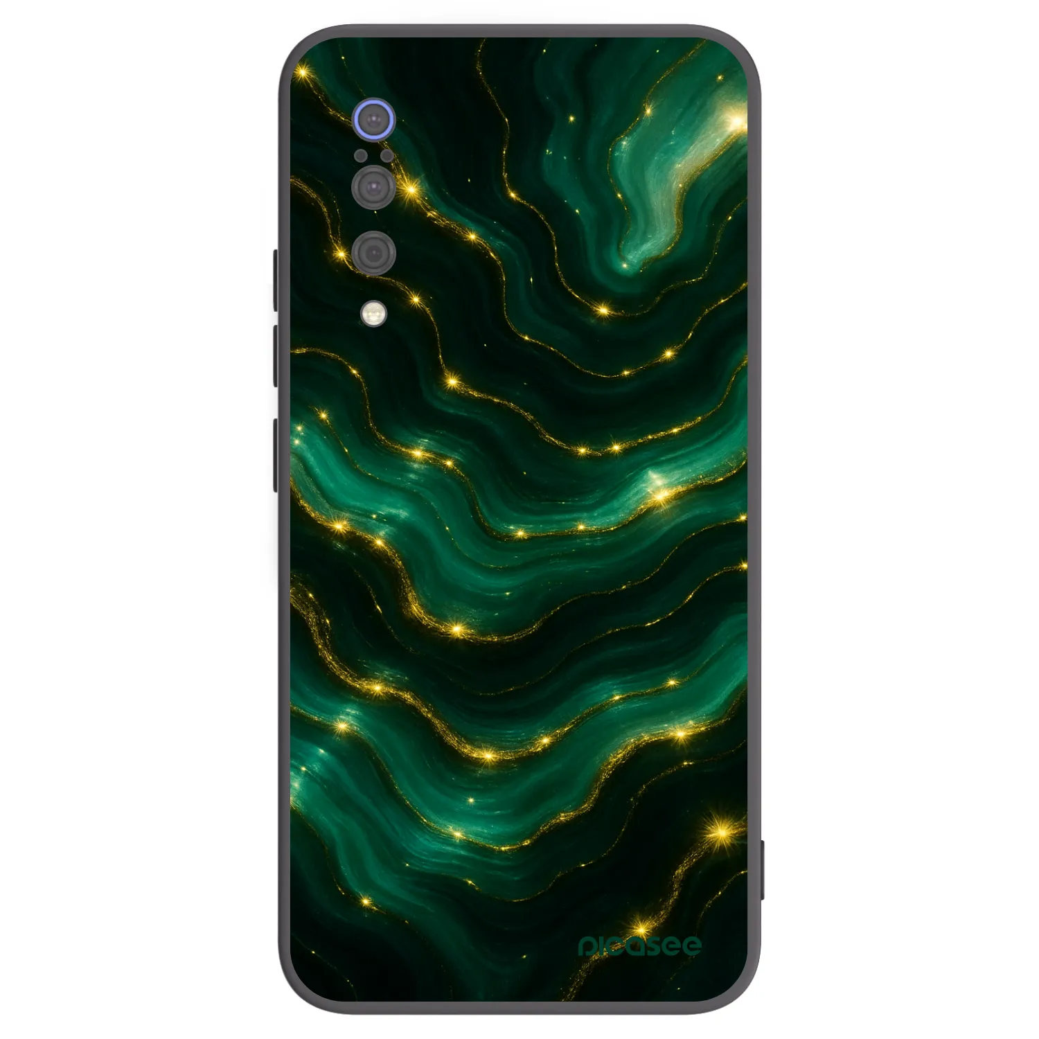 Picasee Xiaomi Mi 9 Hülle - Schwarzes Silikon - Emerald