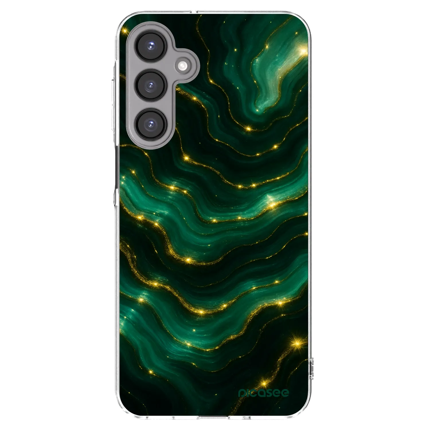 Picasee Samsung Galaxy A16 5G Hülle - Transparentes Silikon - Emerald