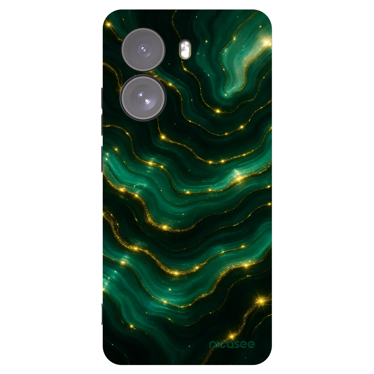 Picasee Xiaomi Poco X7 Hülle - Schwarzes Silikon - Emerald