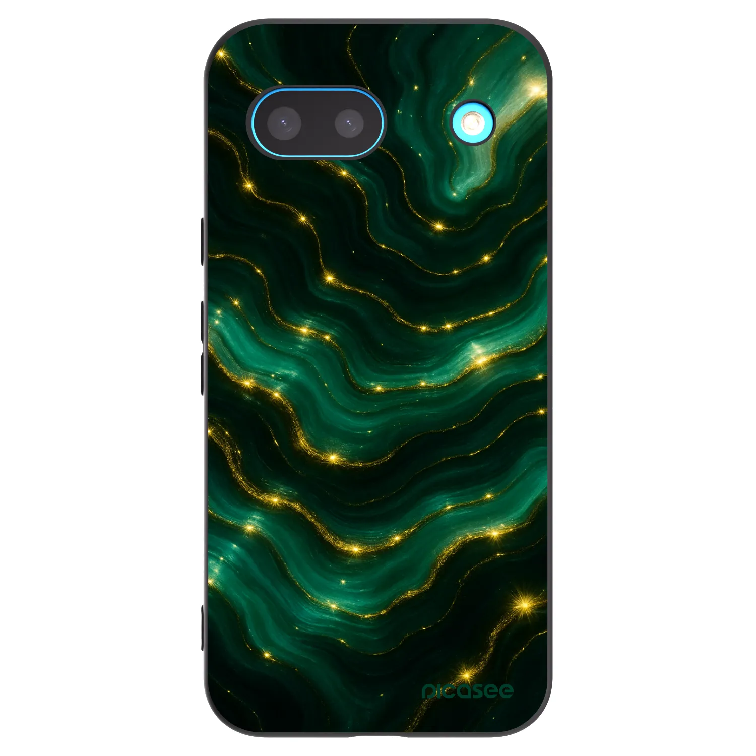 Picasee Google Pixel 8 Hülle - Schwarzes Silikon - Emerald