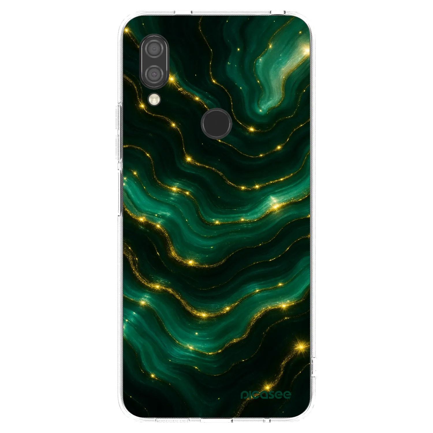 Picasee Xiaomi Redmi 7 Hülle - Transparentes Silikon - Emerald
