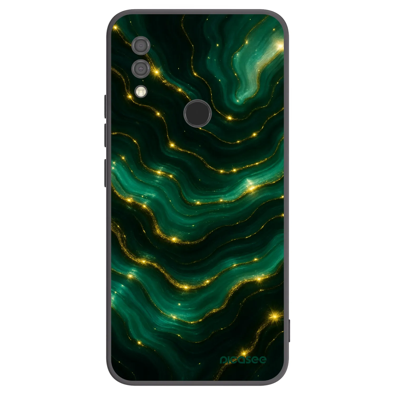 Picasee Xiaomi Redmi 7 Hülle - Schwarzes Silikon - Emerald