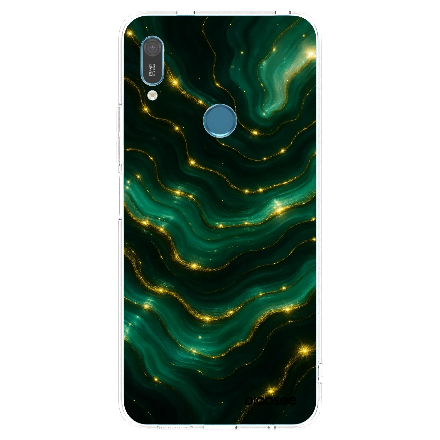 Picasee Huawei Y6 2019 Hülle - Transparentes Silikon - Emerald