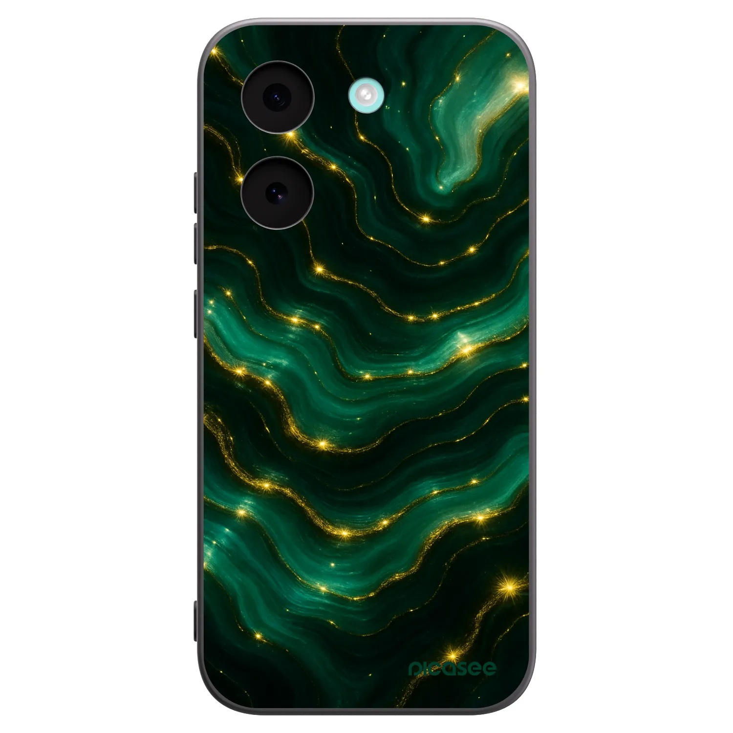 Picasee Xiaomi Poco X8 Pro Hülle - Schwarzes Silikon - Emerald