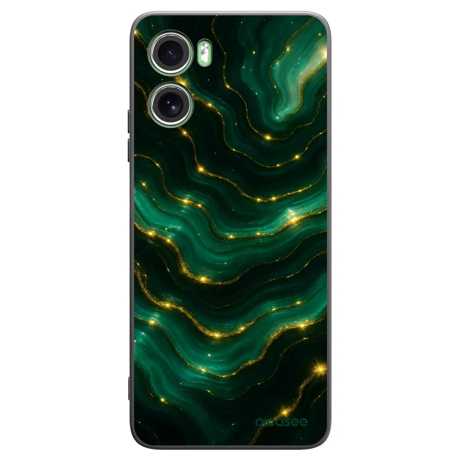 Picasee Motorola Moto G06 Hülle - Schwarzes Silikon - Emerald