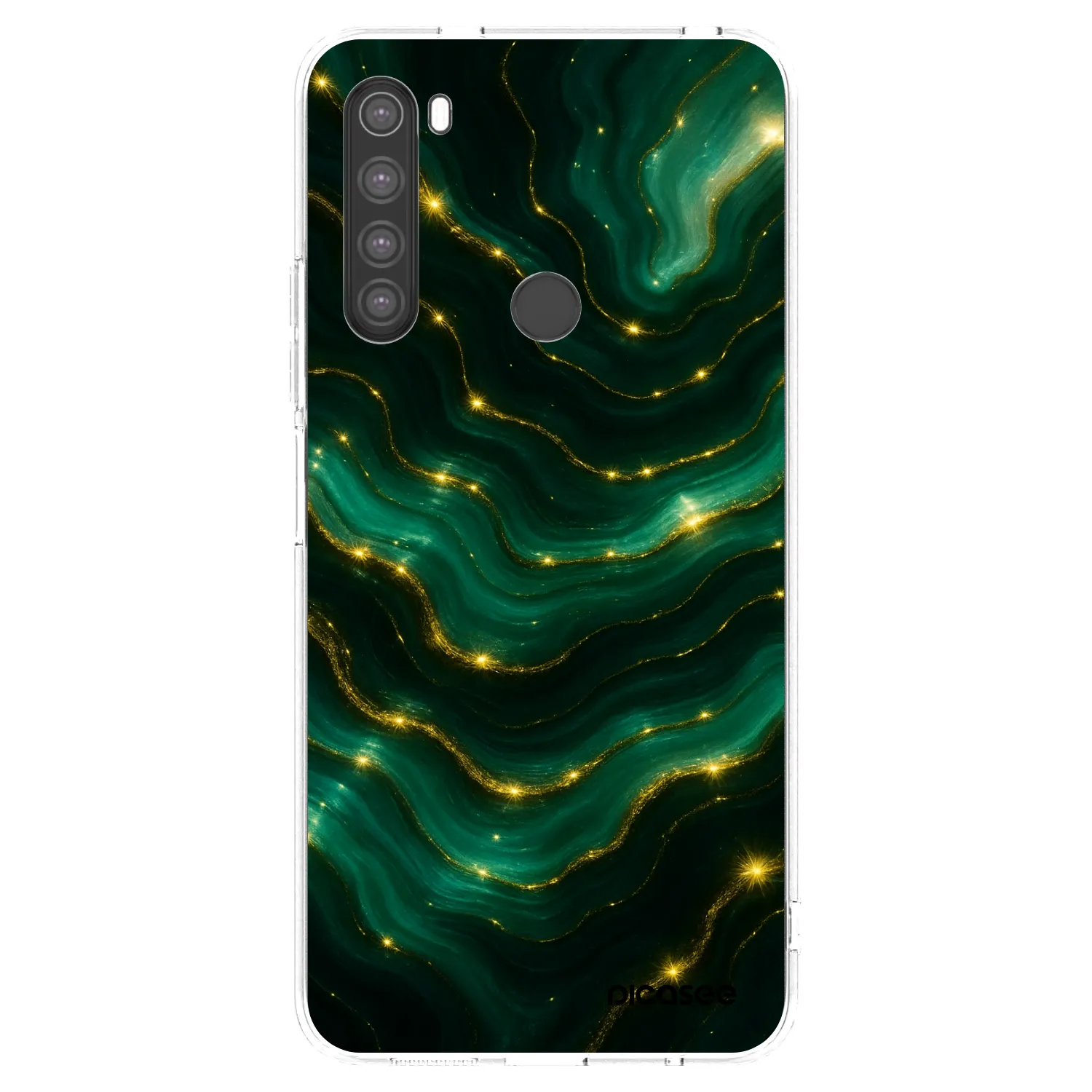 Picasee Xiaomi Redmi Note 8 Hülle - Transparentes Silikon - Emerald