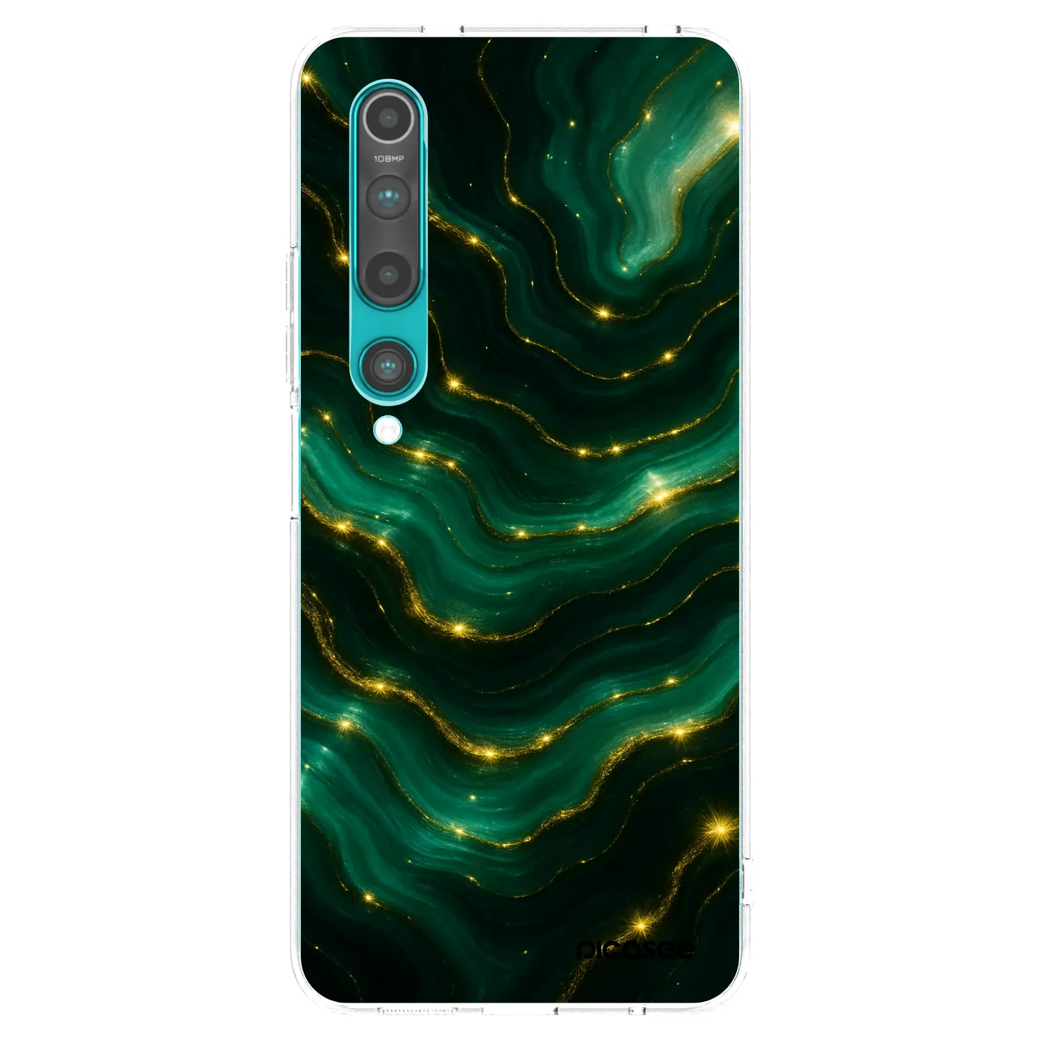 Picasee Xiaomi Mi 10 Hülle - Transparentes Silikon - Emerald