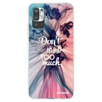 Picasee Xiaomi Redmi Note 10 5G Hülle - Transparentes Silikon - Don't think TOO much