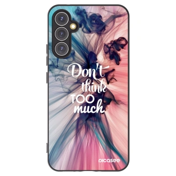 Picasee Samsung Galaxy A34 5G A346B Hülle - Schwarzes Silikon - Don't think TOO much
