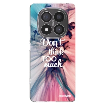 Picasee Xiaomi Redmi Note 14 Pro+ 5G Hülle - Transparentes Silikon - Don't think TOO much