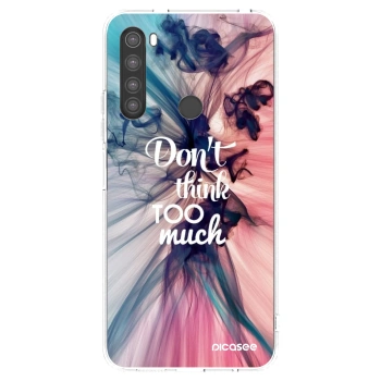 Picasee Xiaomi Redmi Note 8 Hülle - Transparentes Silikon - Don't think TOO much