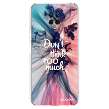 Picasee Xiaomi Redmi Note 9S Hülle - Transparentes Silikon - Don't think TOO much