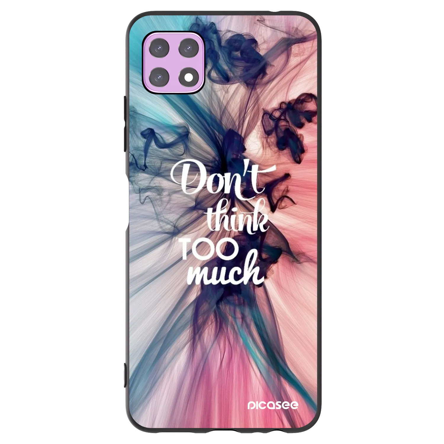 Picasee Samsung Galaxy A22 A226B 5G Hülle - Schwarzes Silikon - Don't think TOO much