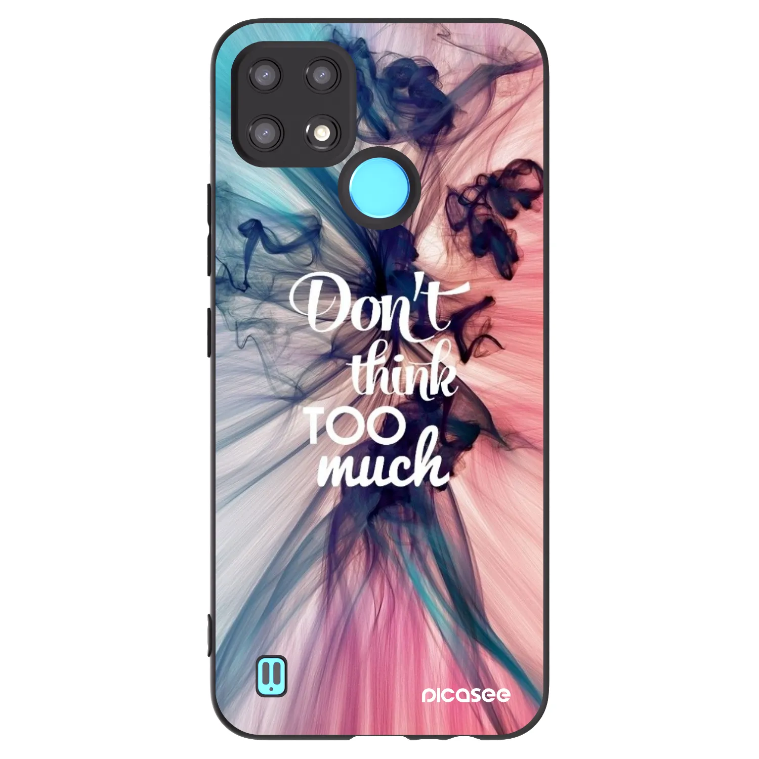 Picasee Realme C21 Hülle - Schwarzes Silikon - Don't think TOO much