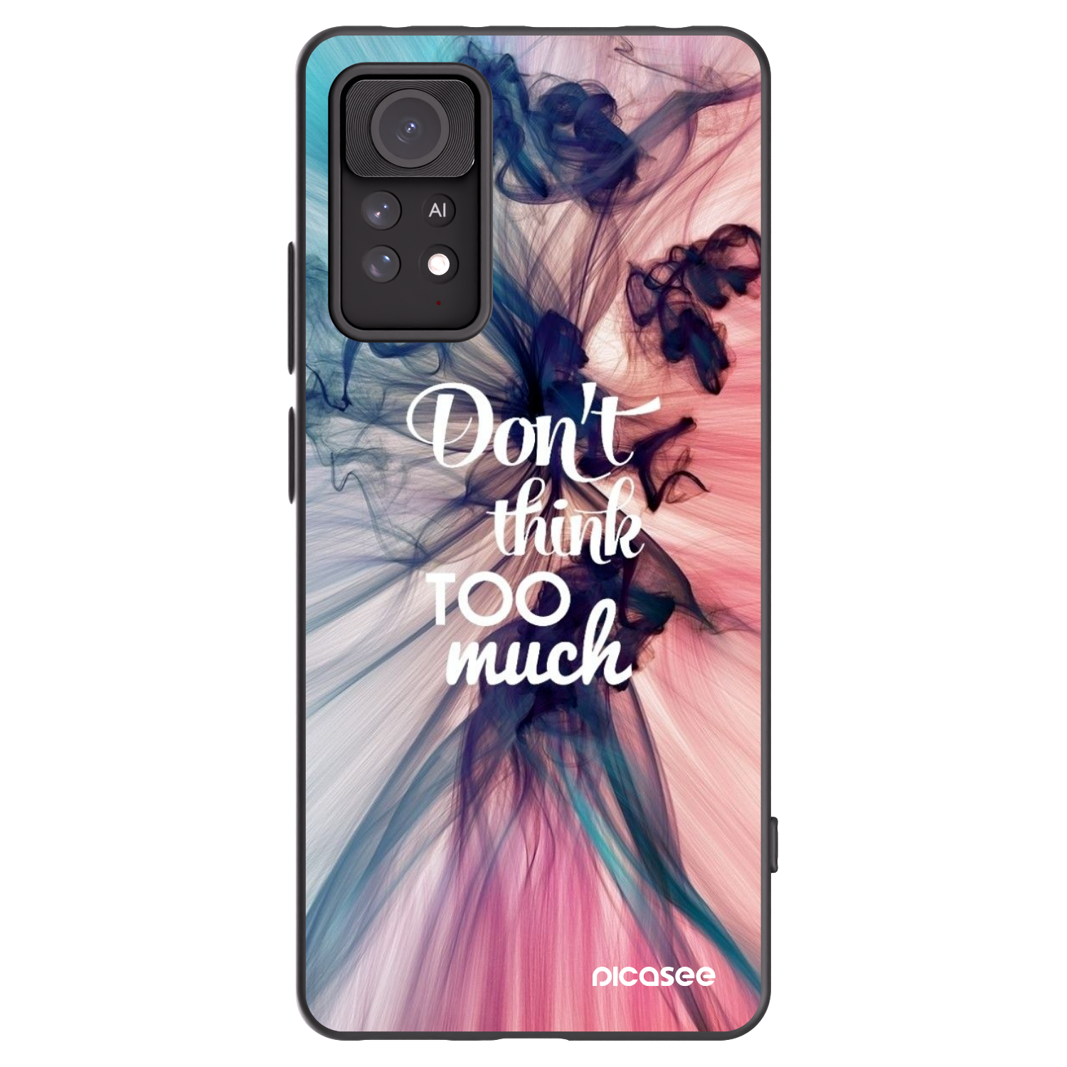 Picasee Xiaomi Redmi Note 11 Pro Hülle - Schwarzes Silikon - Don't think TOO much