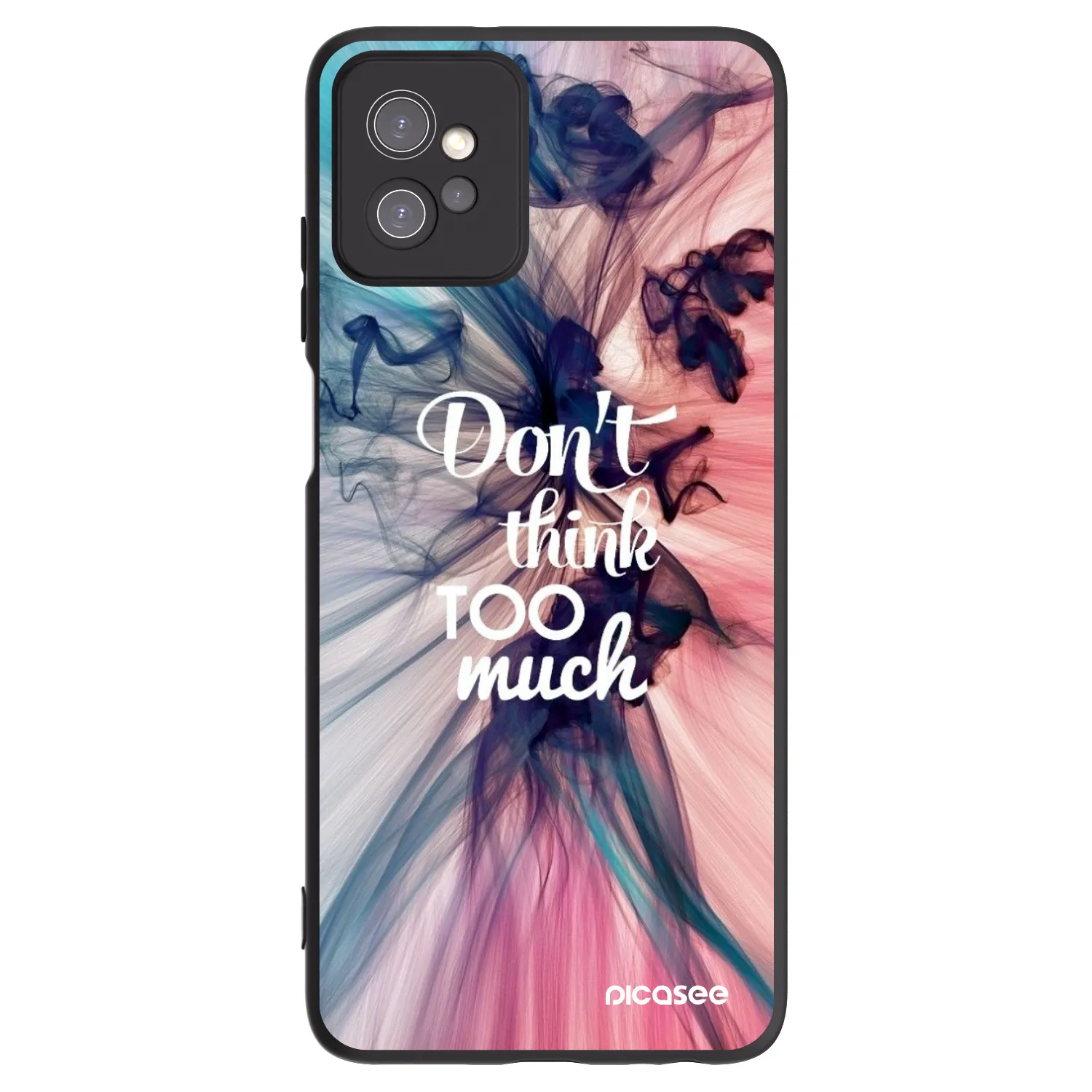 Picasee Motorola Moto G32 Hülle - Schwarzes Silikon - Don't think TOO much