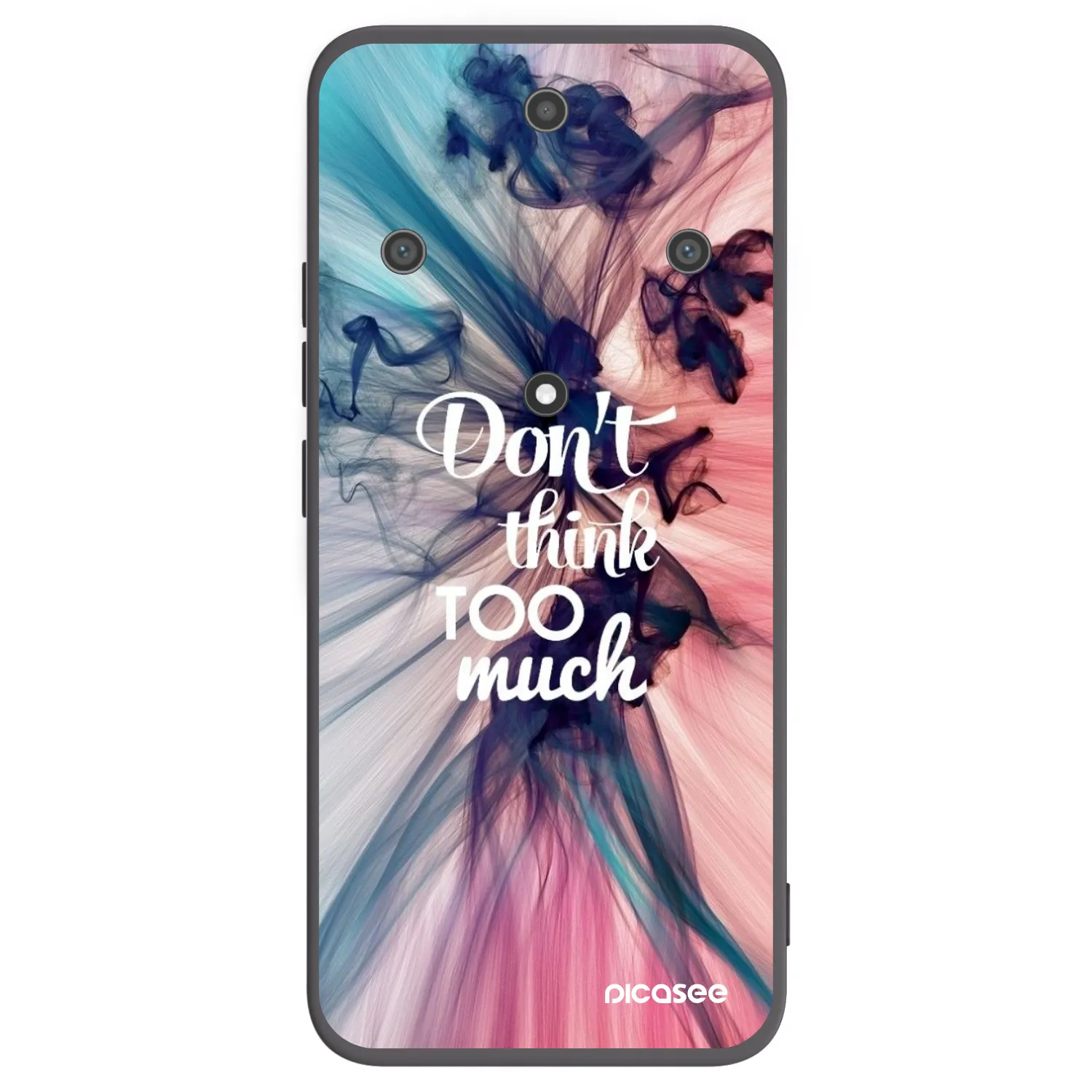 Picasee Honor Magic5 Lite 5G Hülle - Schwarzes Silikon - Don't think TOO much
