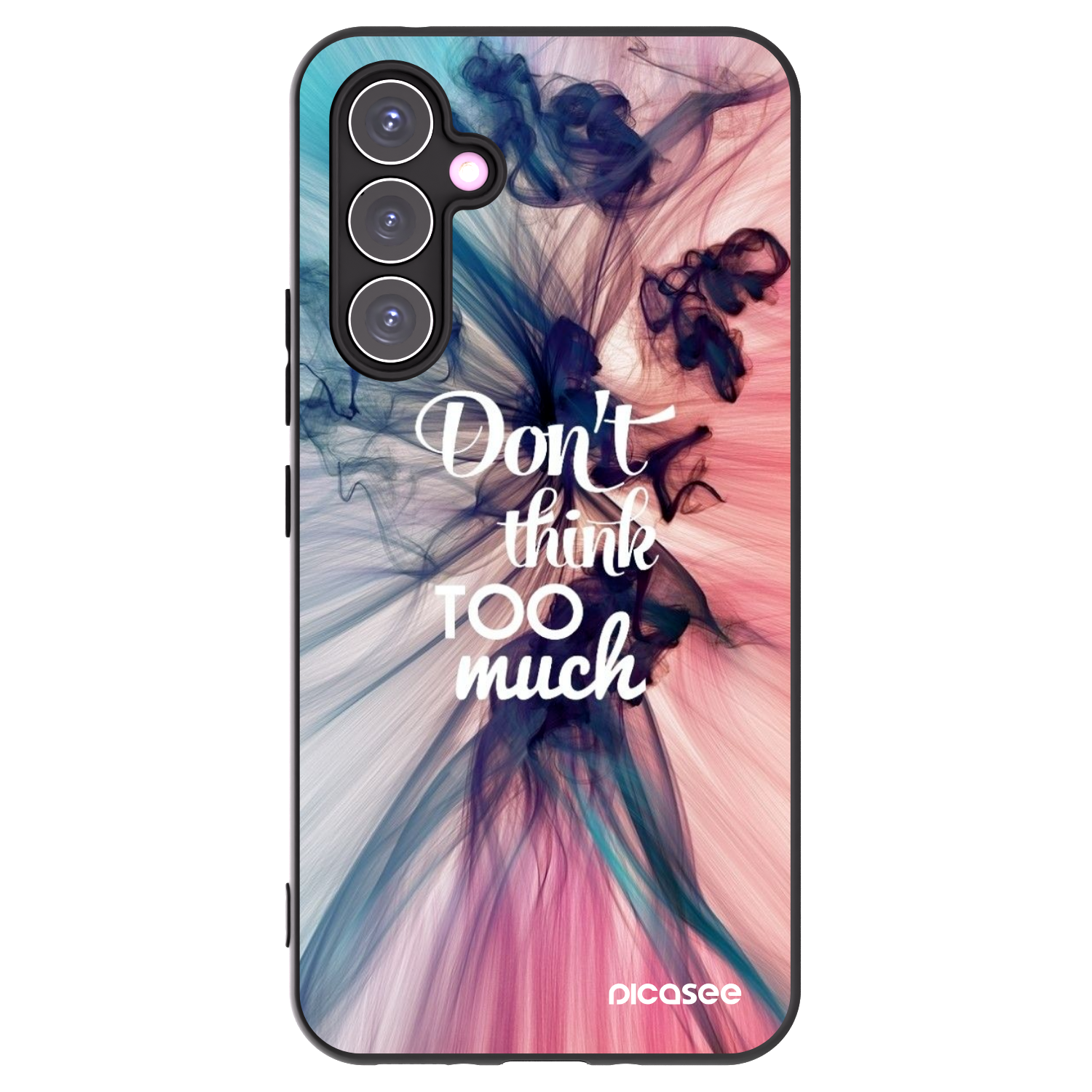 Picasee Samsung Galaxy A54 5G A546B Hülle - Schwarzes Silikon - Don't think TOO much