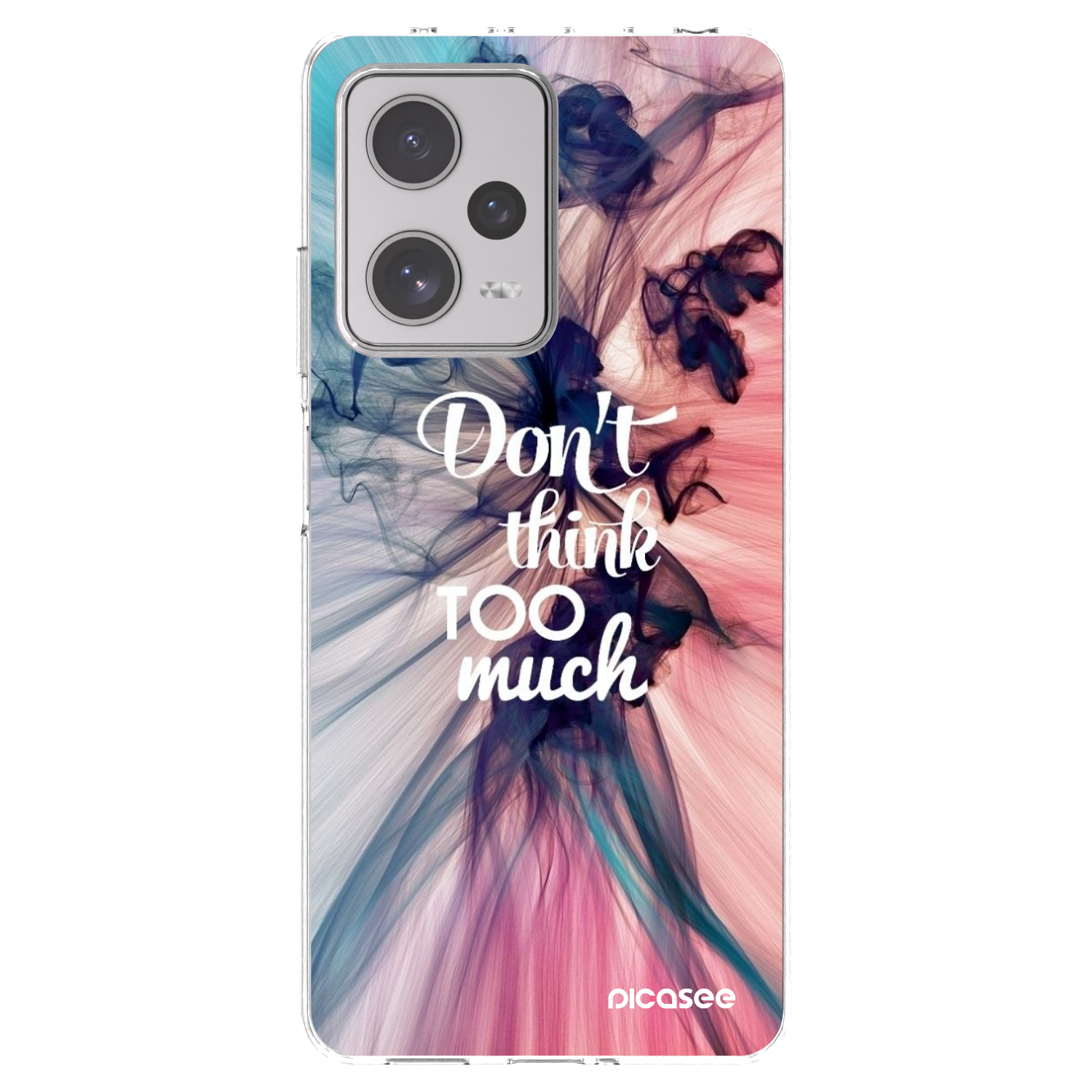 Picasee Xiaomi Redmi Note 12 Pro+ 5G Hülle - Transparentes Silikon - Don't think TOO much