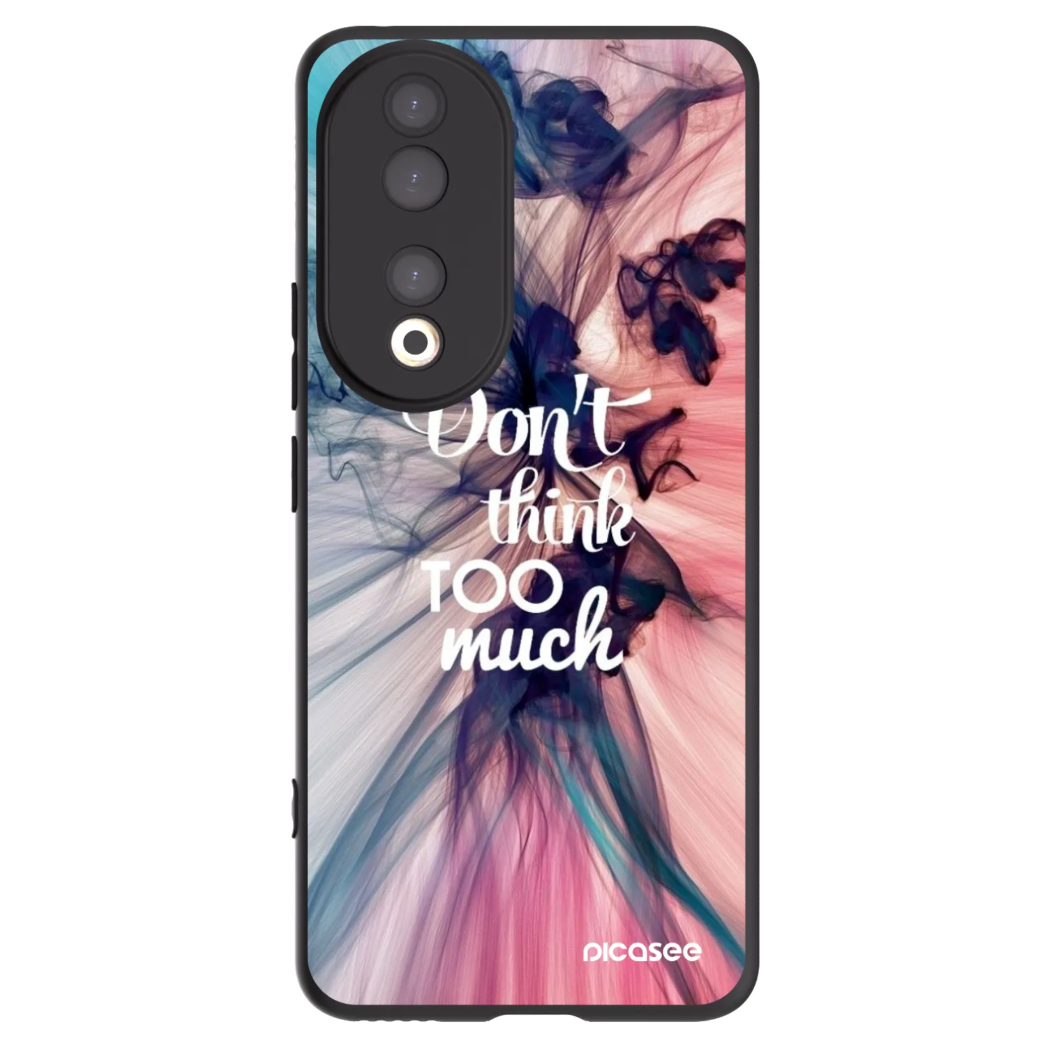 Picasee Honor 90 5G Hülle - Schwarzes Silikon - Don't think TOO much