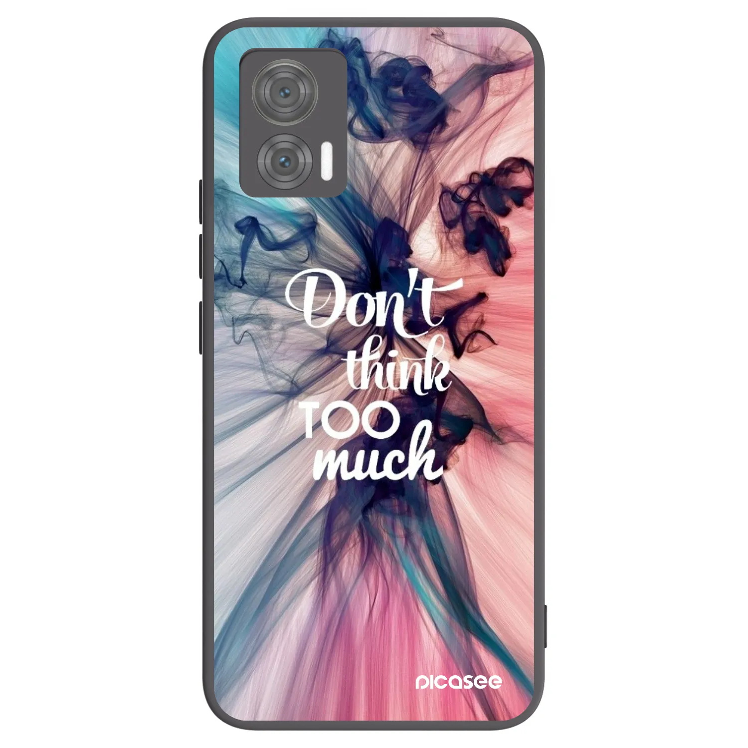 Picasee Motorola Edge 30 Neo Hülle - Schwarzes Silikon - Don't think TOO much