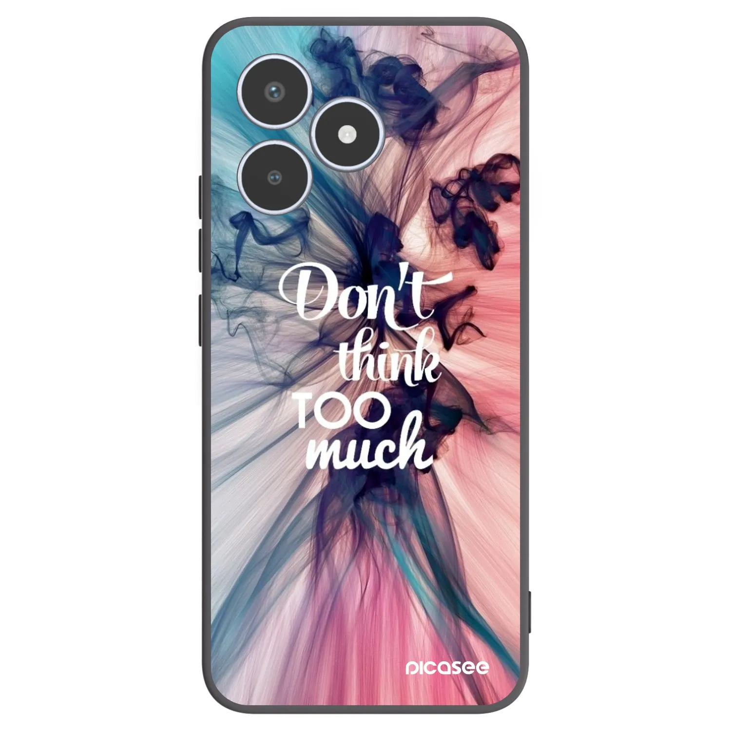 Picasee Realme C53 Hülle - Schwarzes Silikon - Don't think TOO much