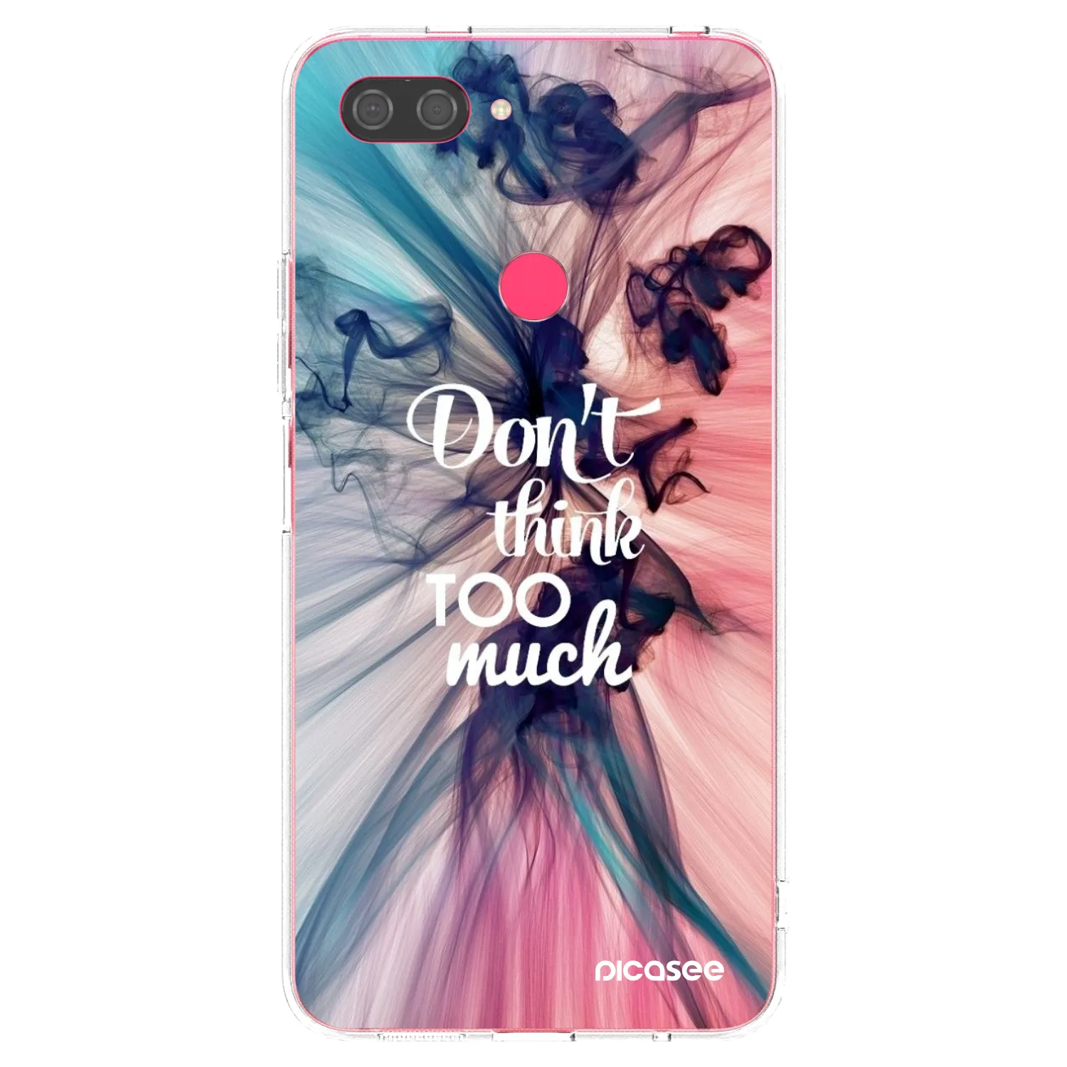 Picasee Xiaomi Mi 8 Lite Hülle - Transparentes Silikon - Don't think TOO much