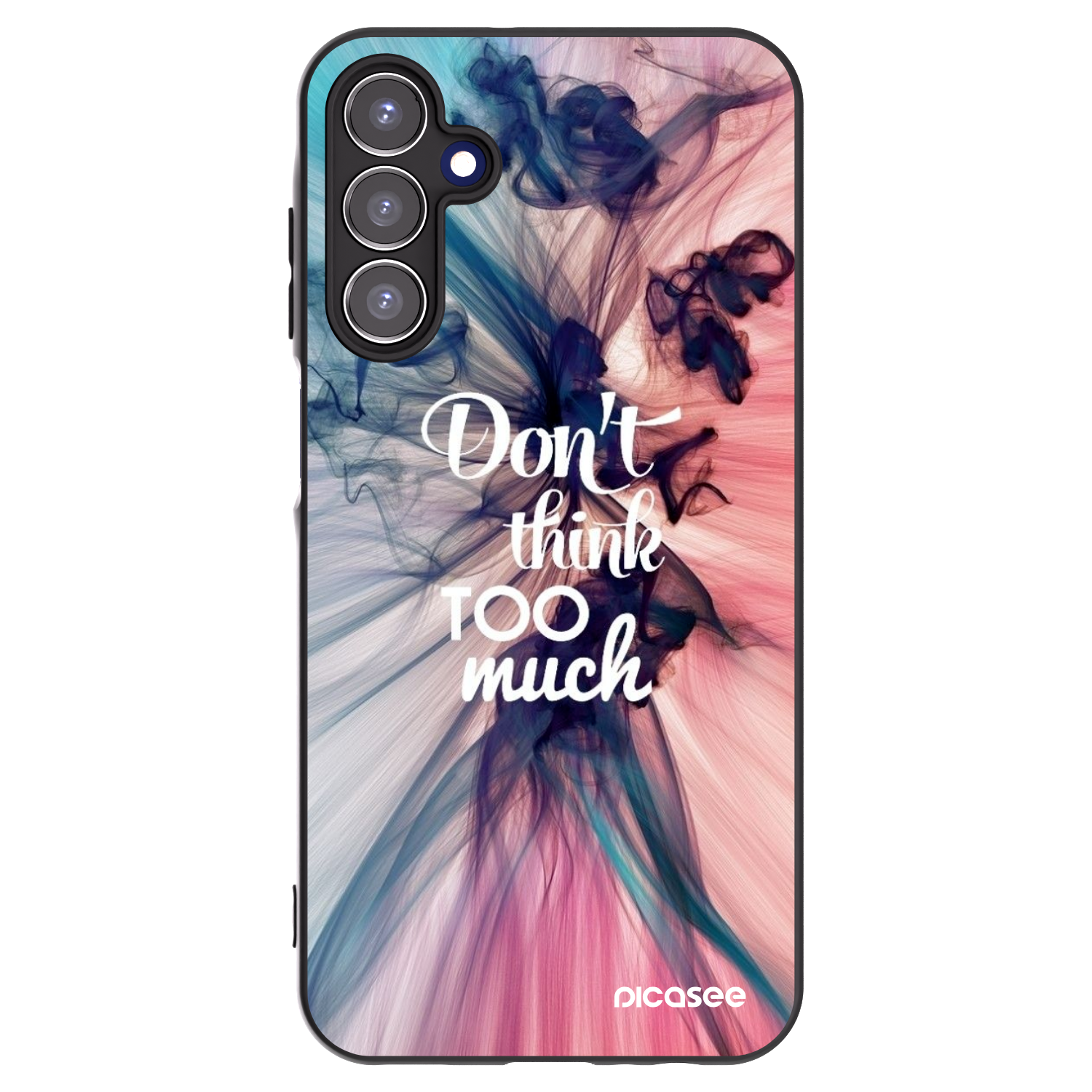 Picasee Samsung Galaxy A15 A156B 5G Hülle - Schwarzes Silikon - Don't think TOO much